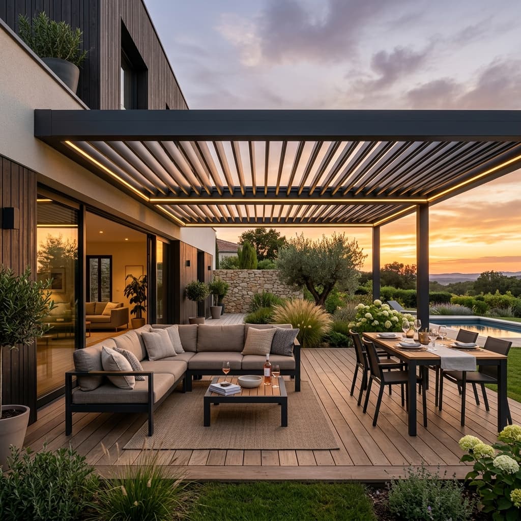 Installation de pergola bioclimatique Nice